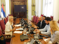 19 July 2019 The Chairperson of the Committee on Human and Minority Rights and Gender Equality Jasmina Karanac met with representatives of the Westminster Foundation for Democracy